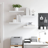 Floating Wall Shelves 4 pcs White 50x23.5x3.8 cm MDF