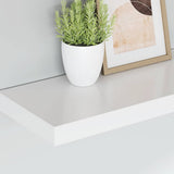 Floating Wall Shelves 4 pcs White 50x23.5x3.8 cm MDF