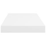 Floating Wall Shelves 4 pcs White 50x23x3.8 cm MDF - Rear View
