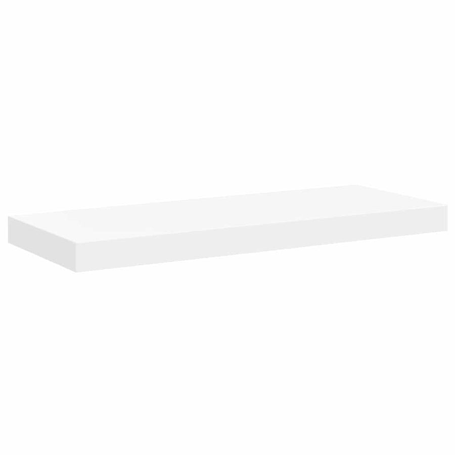 Floating Wall Shelf White 60x23.5x3.8 cm MDF