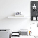 Floating Wall Shelf White 60x23.5x3.8 cm MDF