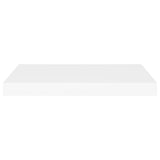 Floating Wall Shelf White 60x23.5x3.8 cm MDF - Top-Down View