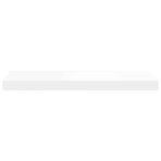 Floating Wall Shelf White 60x23.5x3.8 cm MDF