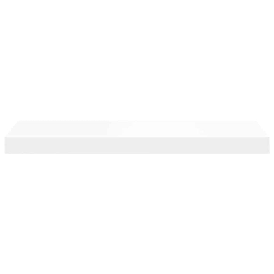 Floating Wall Shelf White 60x23.5x3.8 cm MDF