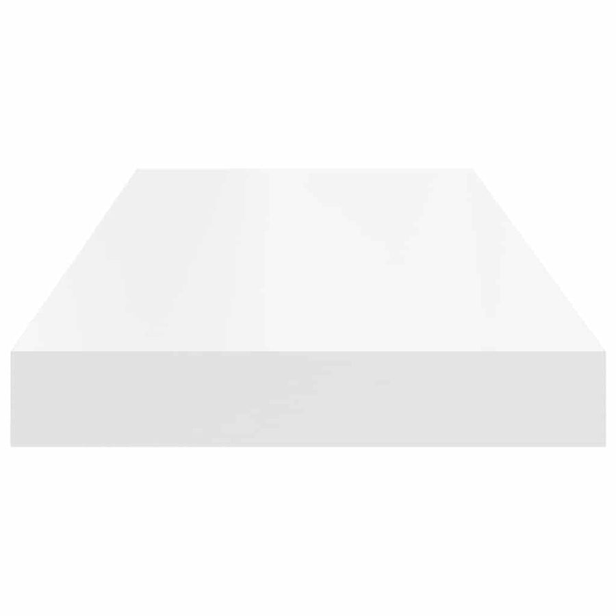 Floating Wall Shelf White 60x23.5x3.8 cm MDF