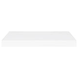 Floating Wall Shelves 2 pcs White 60x23.5x3.8 cm MDF - Top-Down View