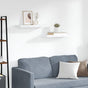 Floating Wall Shelves 2 pcs White 60x23.5x3.8 cm MDF