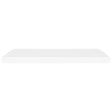 Floating Wall Shelf White 80x23.5x3.8 cm MDF - Top-Down View