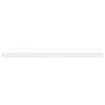 Floating Wall Shelf White 80x23.5x3.8 cm MDF