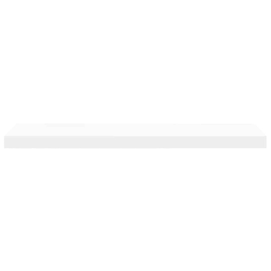 Floating Wall Shelf White 80x23.5x3.8 cm MDF