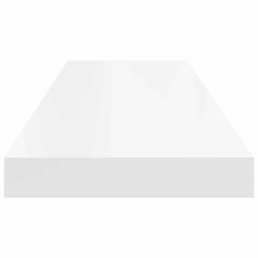 Floating Wall Shelf White 80x23.5x3.8 cm MDF