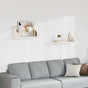 Floating Wall Shelves 2 pcs White 80x23.5x3.8 cm MDF