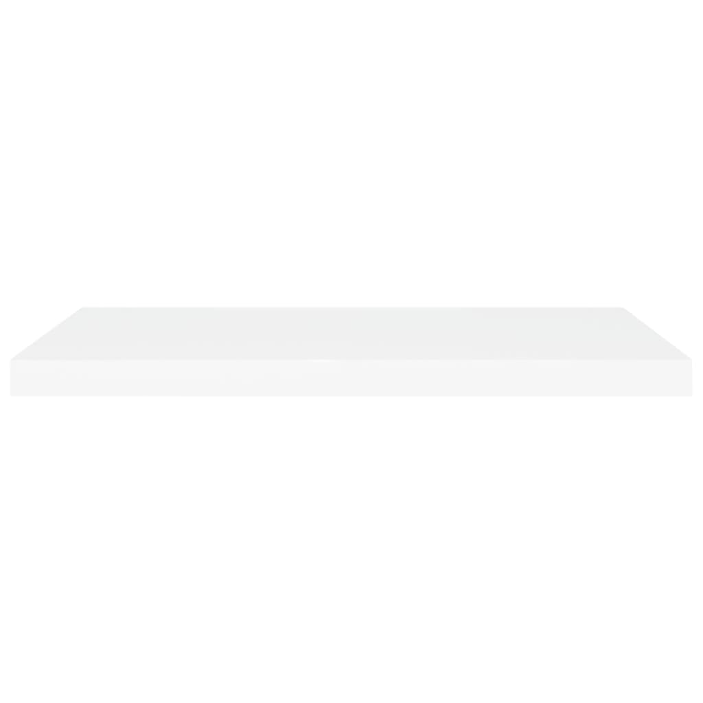 Floating Wall Shelves 4 pcs White 80x23.5x3.8 cm MDF