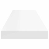 Floating Wall Shelf White 90x23.5x3.8 cm MDF