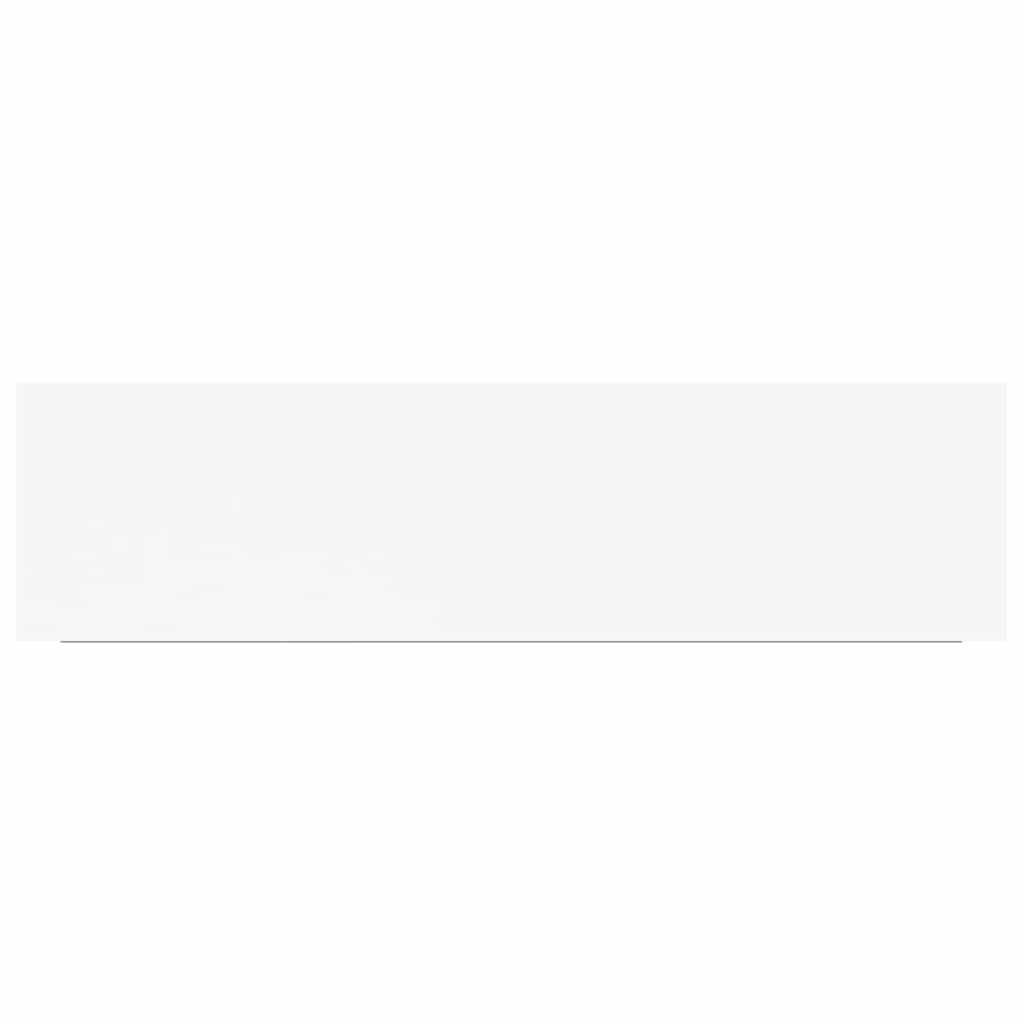 Floating Wall Shelf White 90x23.5x3.8 cm MDF
