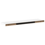 Floating Wall Shelf White 90x23.5x3.8 cm MDF