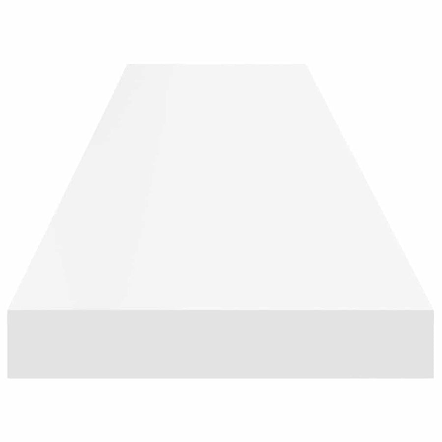 Floating Wall Shelf White 120x23.5x3.8 cm MDF