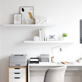 Floating Wall Shelves 2 pcs White 120x23.5x3.8 cm MDF