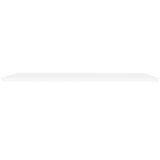 Floating Wall Shelves 2 pcs White 120x23.5x3.8 cm MDF