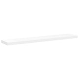 Floating Wall Shelves 2 pcs White 120x23.5x3.8 cm MDF - Rear View