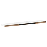 Floating Wall Shelves 2 pcs White 120x23.5x3.8 cm MDF