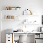 Floating Wall Shelves 4 pcs White 120x23.5x3.8 cm MDF