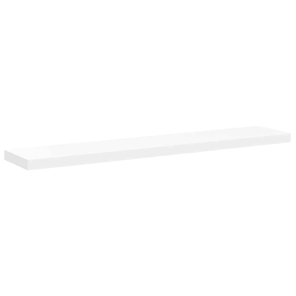 Floating Wall Shelves 4 pcs White 120x23.5x3.8 cm MDF