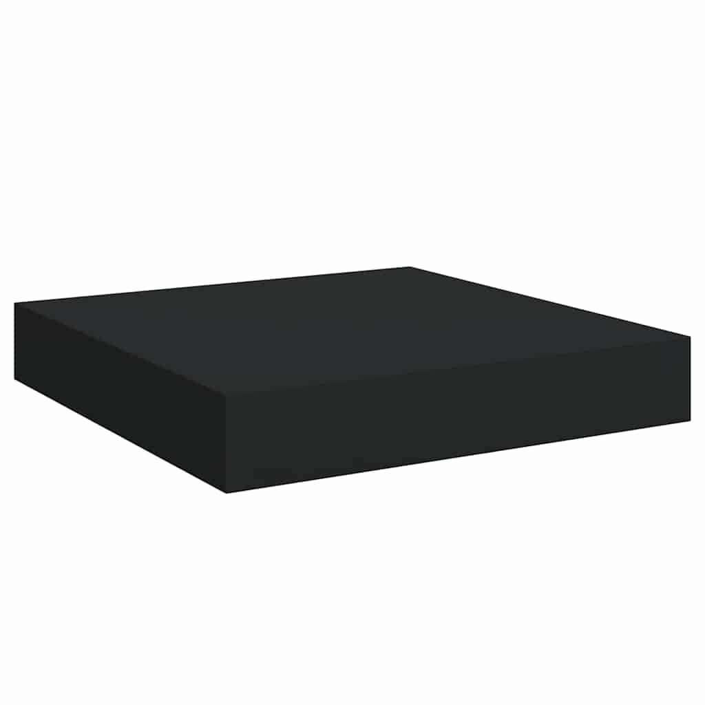 Floating Wall Shelf Black 23x23,5x3,8 cm MDF