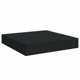 Floating Wall Shelf Black 23x23,5x3,8 cm MDF