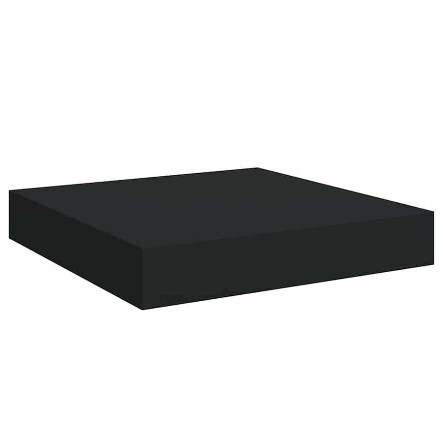 Floating Wall Shelf Black 23x23,5x3,8 cm MDF