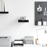 Floating Wall Shelf Black 23x23,5x3,8 cm MDF