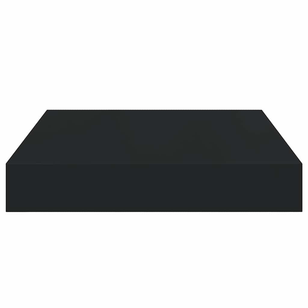 Floating Wall Shelf Black 23x23,5x3,8 cm MDF