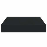 Floating Wall Shelf Black 23x23,5x3,8 cm MDF