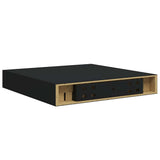 Floating Wall Shelf Black 23x23,5x3,8 cm MDF