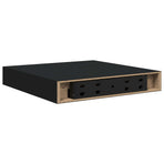 Floating Wall Shelf Black 23x23,5x3,8 cm MDF