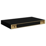 Floating Wall Shelf Black 40x23x3,8 cm MDF