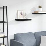 Floating Wall Shelf Black 40x23x3,8 cm MDF