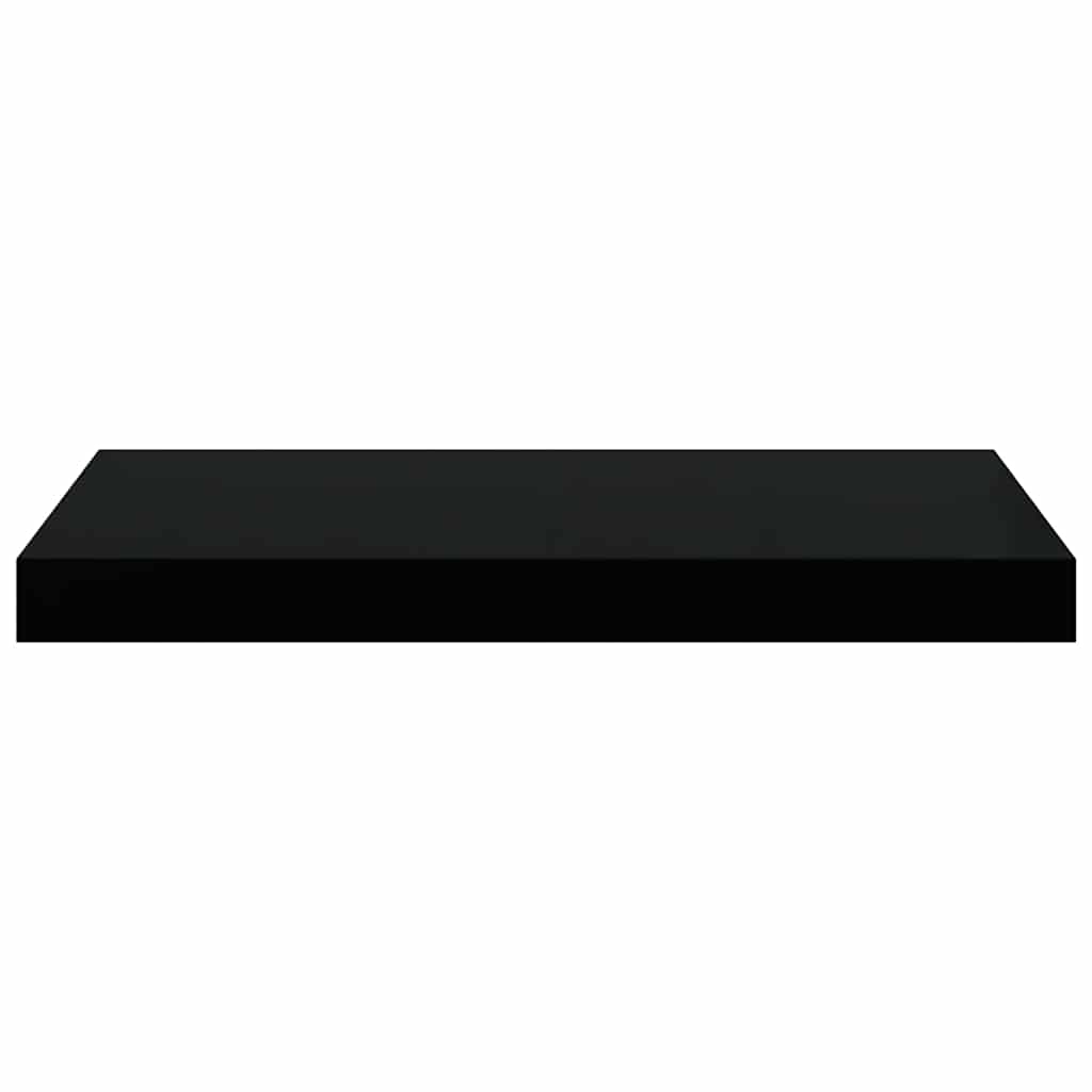 Floating Wall Shelf Black 50x23.5x3.8 cm MDF