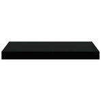 Floating Wall Shelf Black 50x23.5x3.8 cm MDF