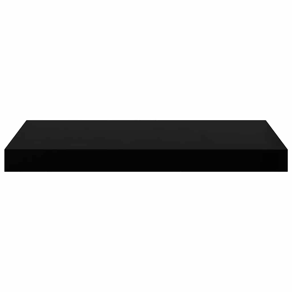 Floating Wall Shelves 2 pcs Black 50x23.5x3.8 cm MDF