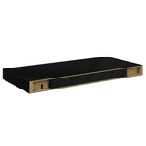 Floating Wall Shelves 2 pcs Black 50x23.5x3.8 cm MDF