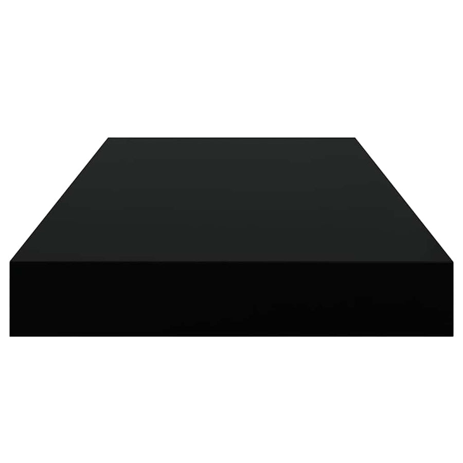 Floating Wall Shelves 4 pcs Black 50x23.5x3.8 cm MDF