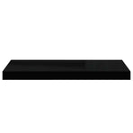 Floating Wall Shelf Black 60x23.5x3.8 cm MDF