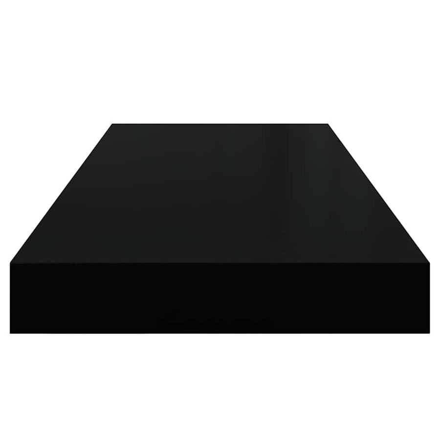 Floating Wall Shelves 4 pcs Black 60x23.5x3.8 cm MDF