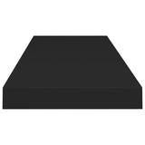 Floating Wall Shelves 2 pcs Black 80x23.5x3.8 cm MDF