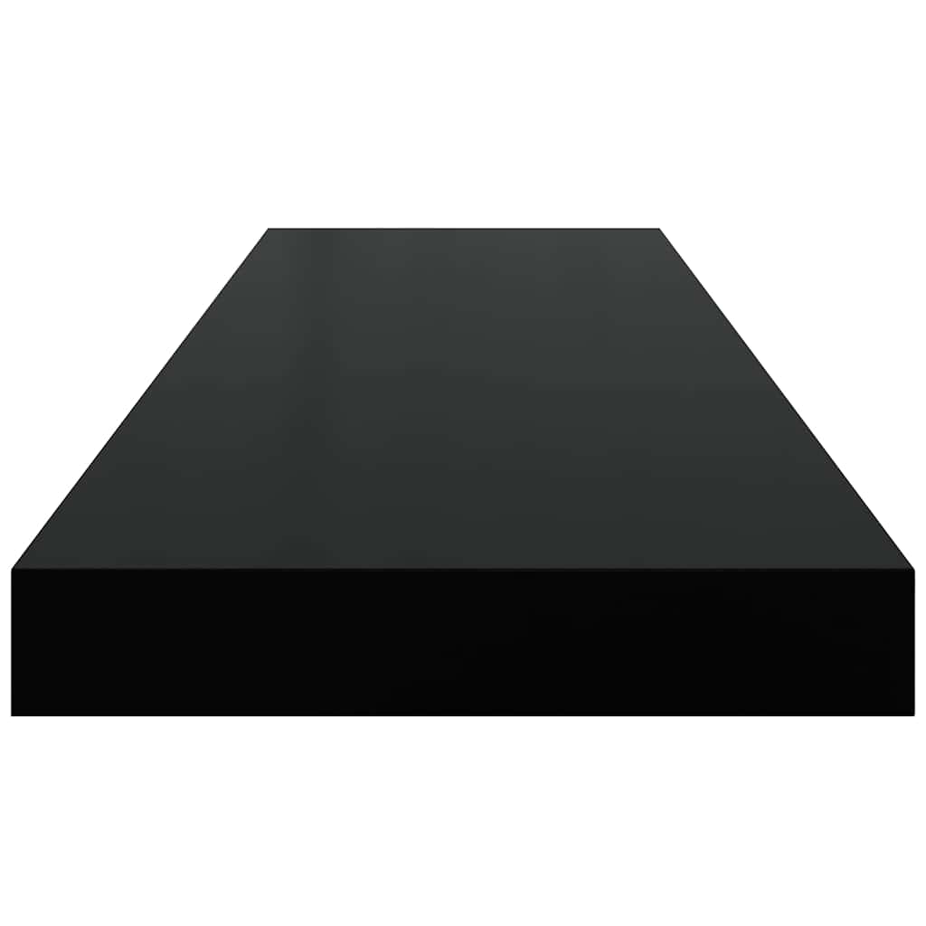 Floating Wall Shelves 4 pcs Black 80x23.5x3.8 cm MDF