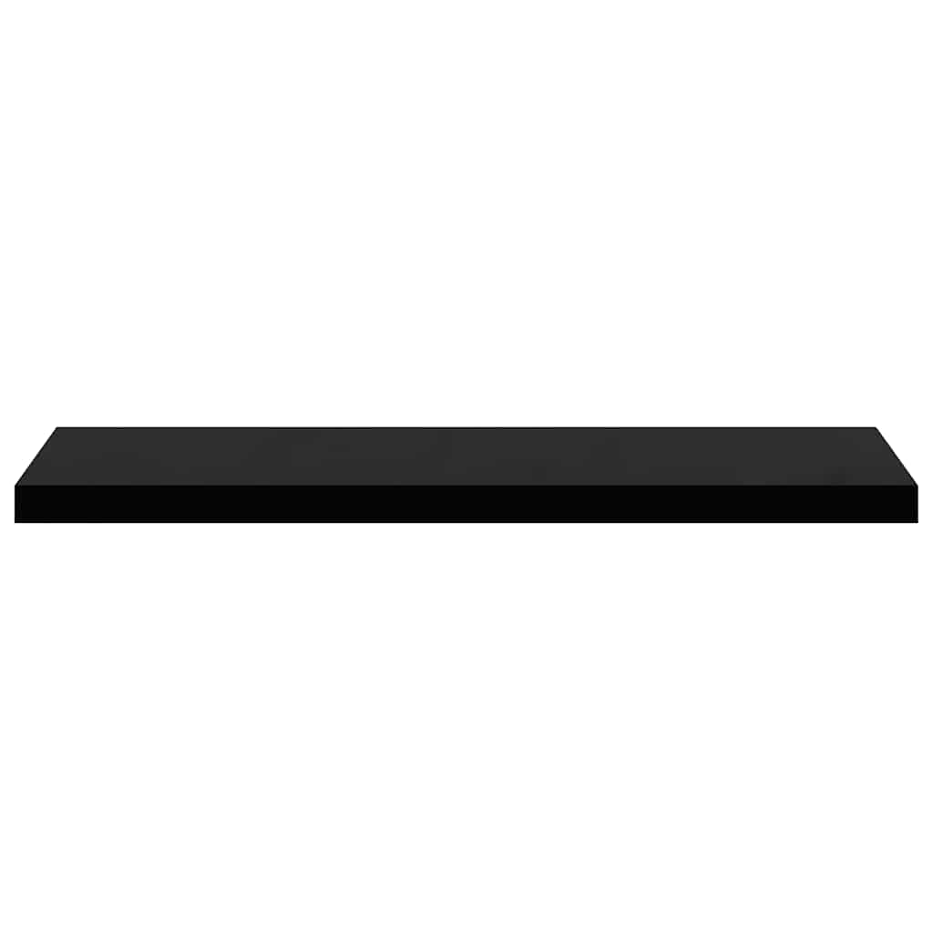 Floating Wall Shelf Black 90x23.5x3.8 cm MDF