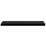 Floating Wall Shelf Black 90x23.5x3.8 cm MDF - Rear View