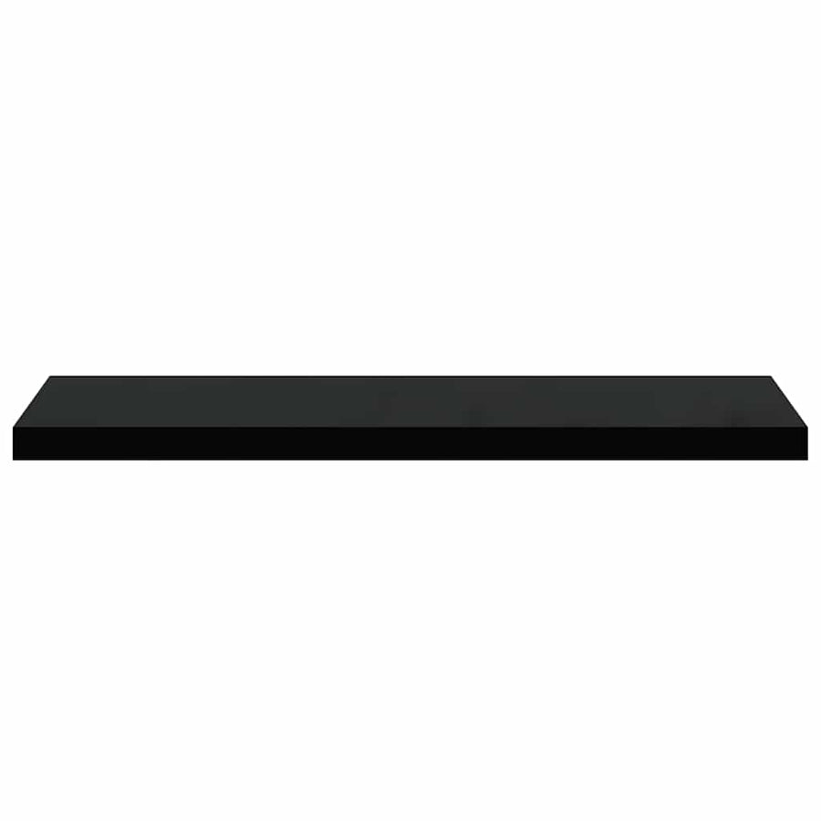 Floating Wall Shelf Black 90x23.5x3.8 cm MDF