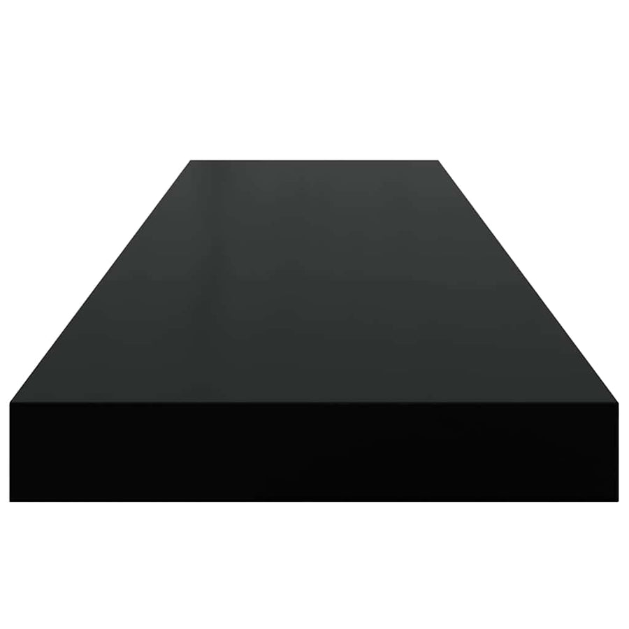 Floating Wall Shelves 4 pcs Black 90x23.5x3.8 cm MDF